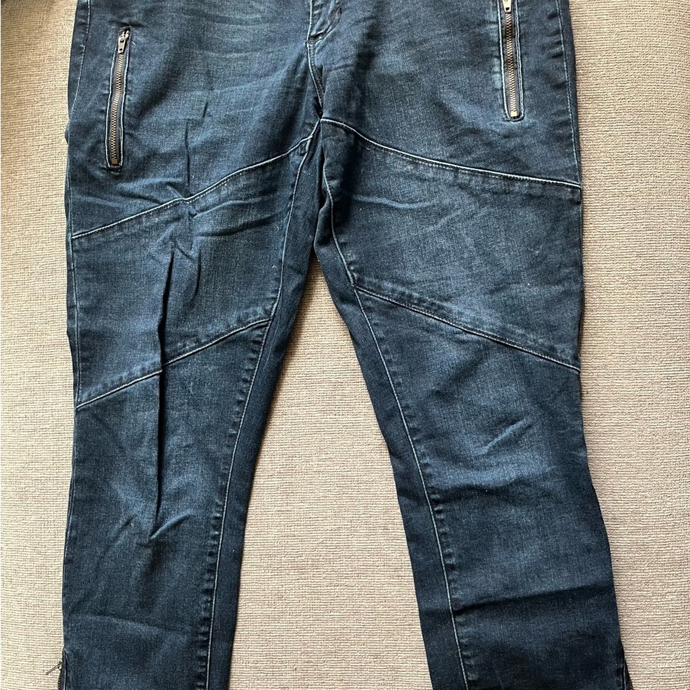 JustFab Dark Blue Skinny Jeans